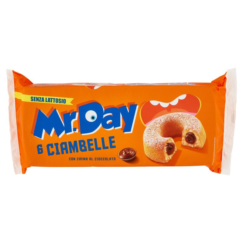 Mr.Day 6 Ciambelle con Crema al Cioccolato 6 x 50 g