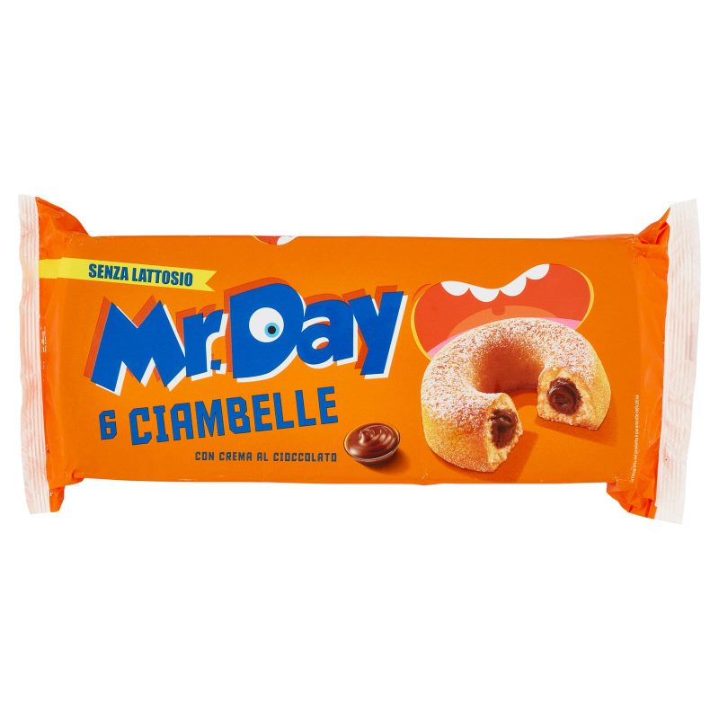 Mr.Day 6 Ciambelle con Crema al Cioccolato 6 x 50 g