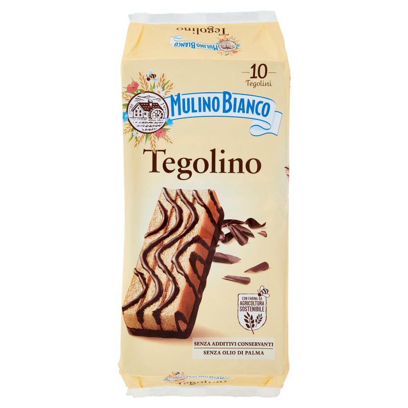 Mulino Bianco Tegolino Merenda senza Additivi Conservanti 10 pezzi 350 g