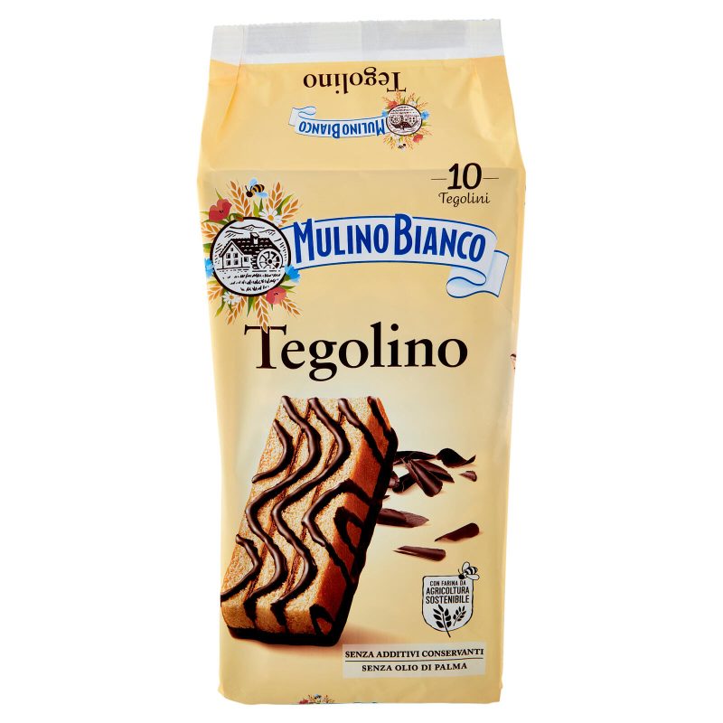 Mulino Bianco Tegolino Merenda senza Additivi Conservanti 10 pezzi 350 g