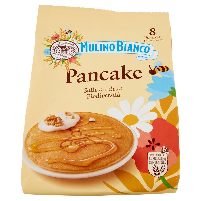 Mulino Bianco Pancake Merenda 100% Latte Fresco Italiano e Farina Sostenibile 4 pezzi 280g