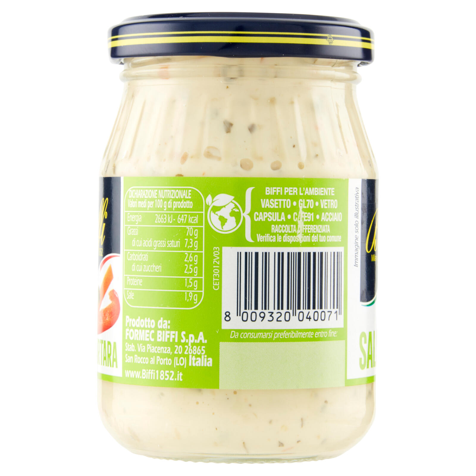 SALSA BIFFI
Tartara
180 g
