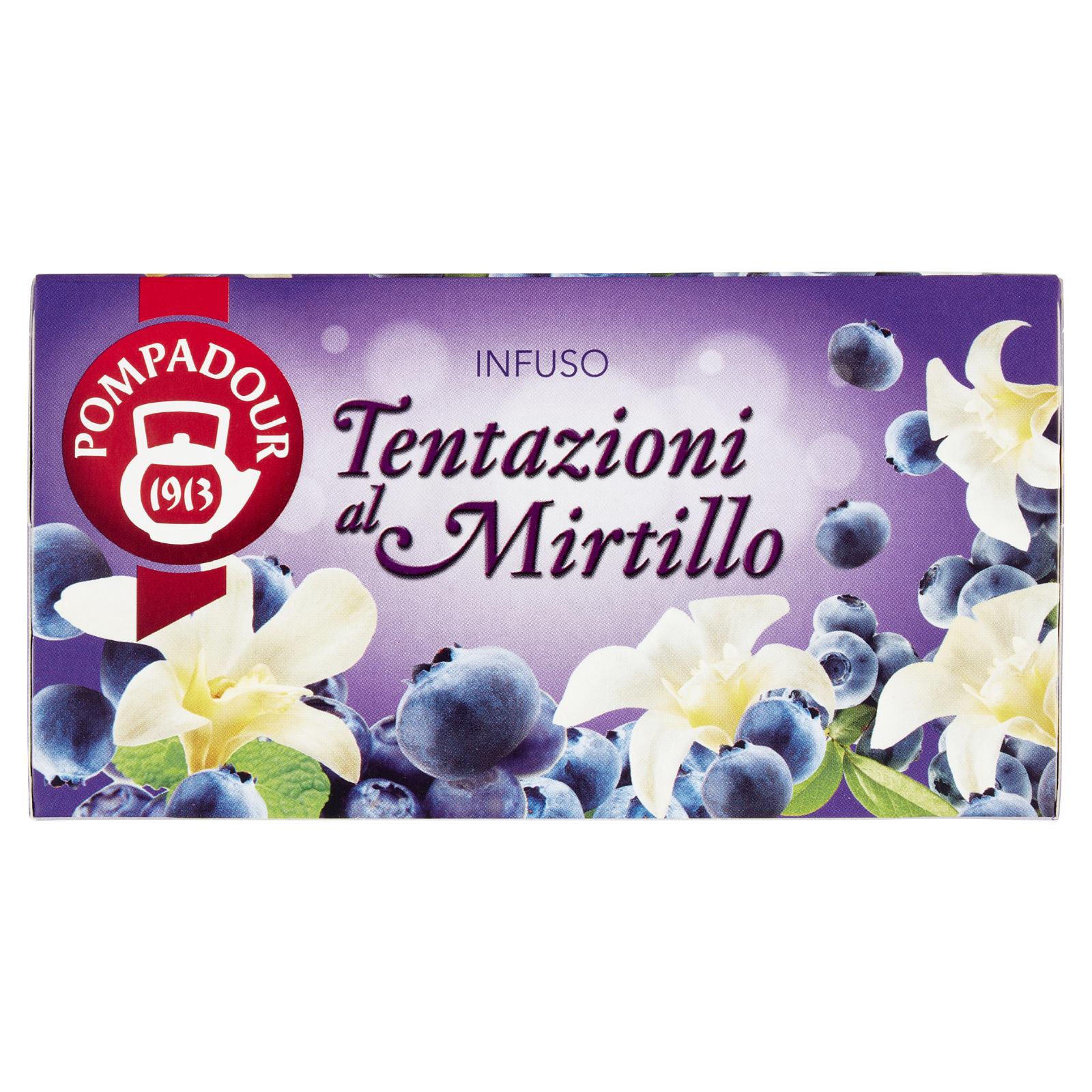 Pompadour Infuso Tentazioni al Mirtillo bustine 20x3 g
