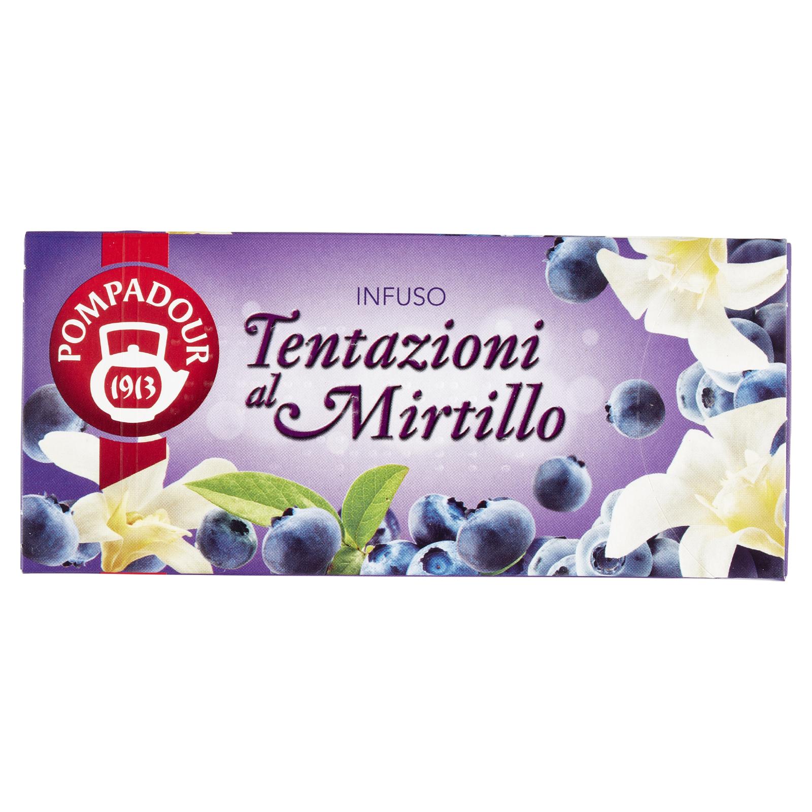 Pompadour Infuso Tentazioni al Mirtillo bustine 20x3 g
