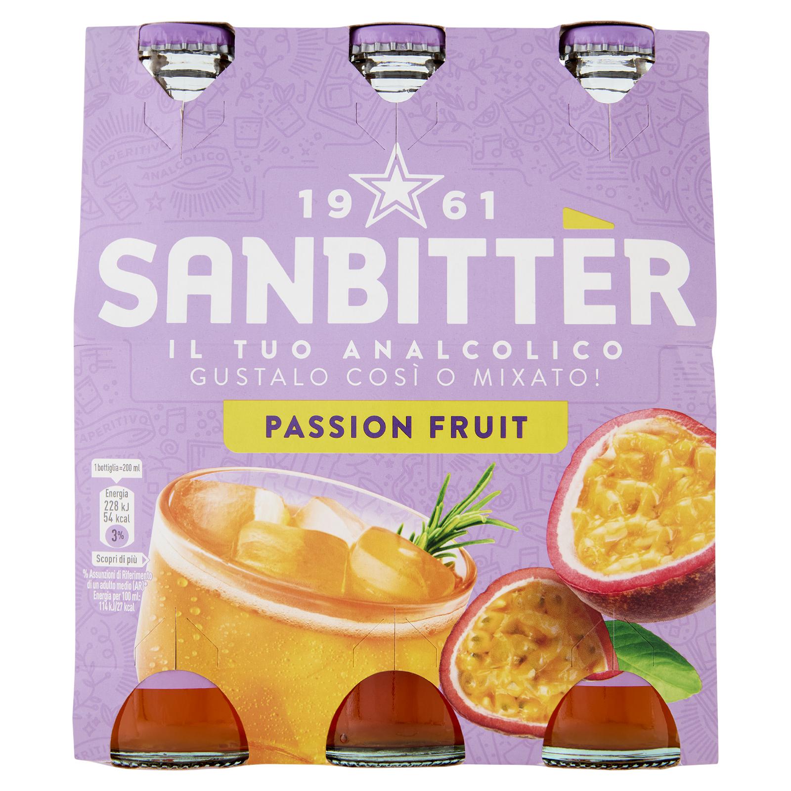 Sanbittèr Passion Fruit 20cl x3