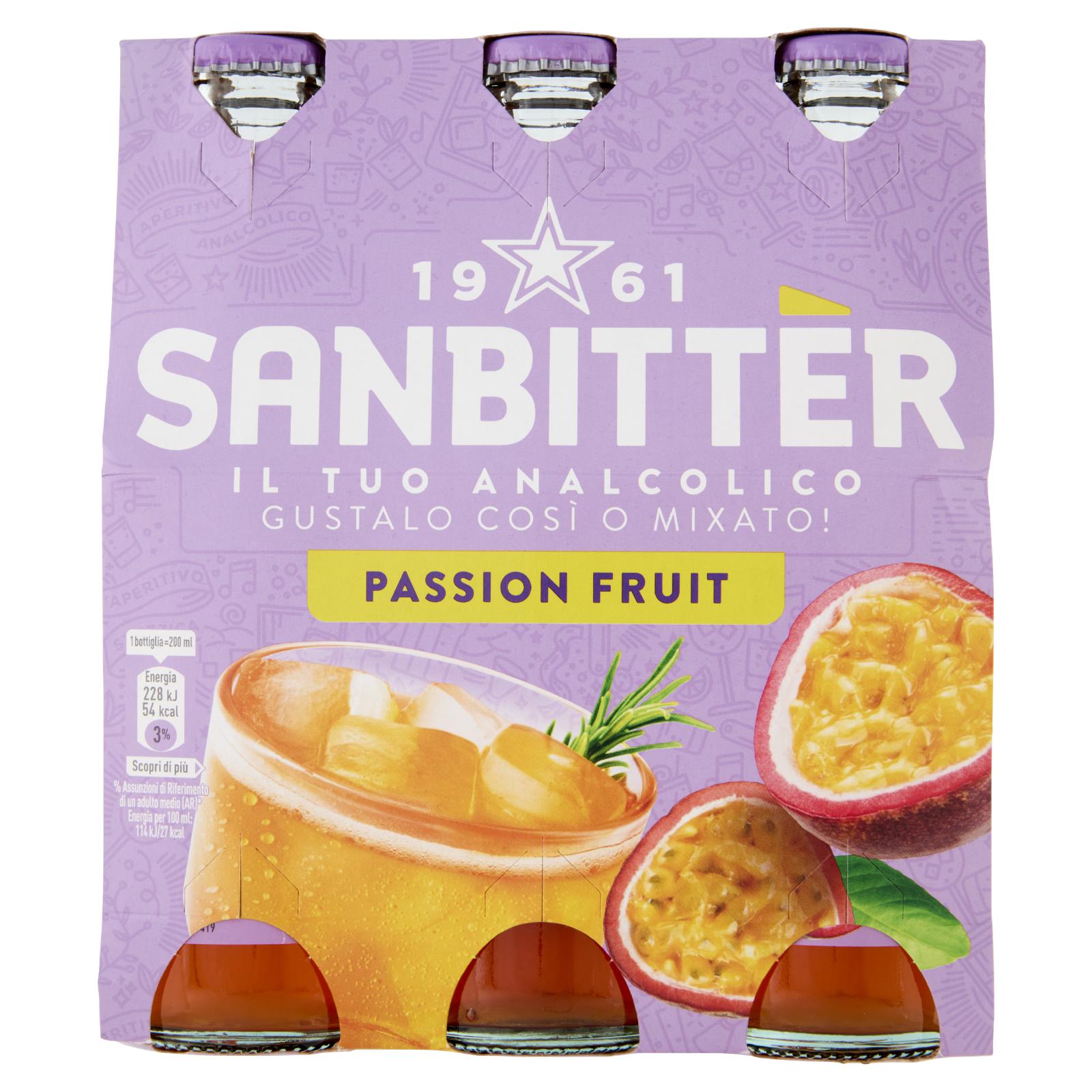 Sanbittèr Passion Fruit 20cl x3