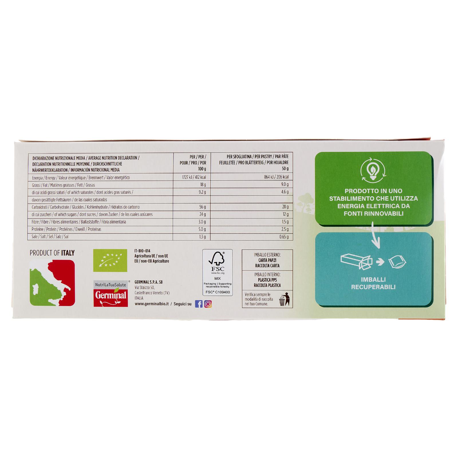 Germinal Bio Sfogliatina Frutta Farro 4 x 50 g