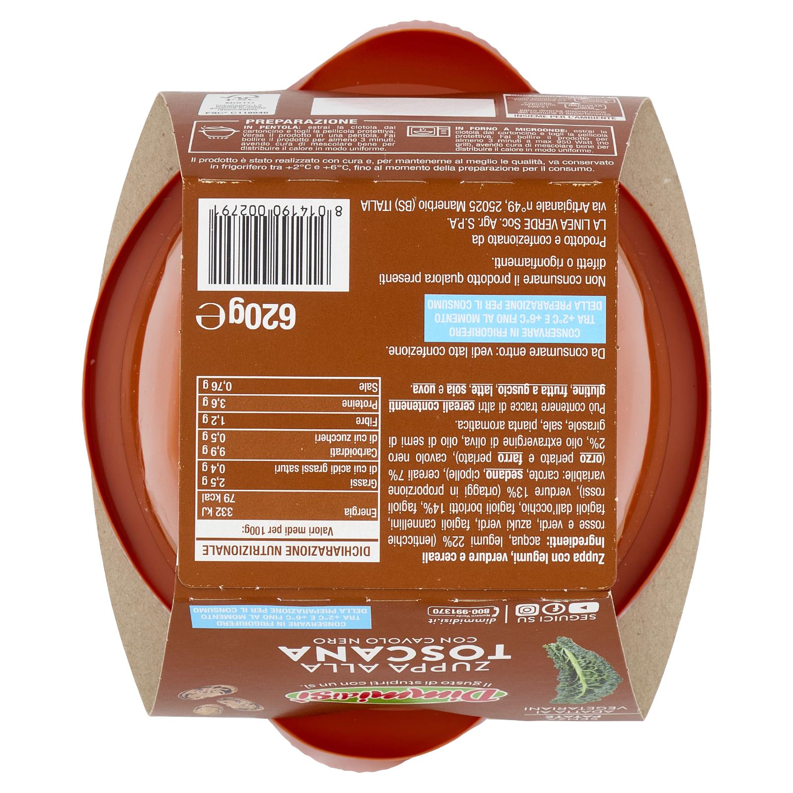 DimmidiSì Zuppa alla Toscana con Cavolo Nero 620 g